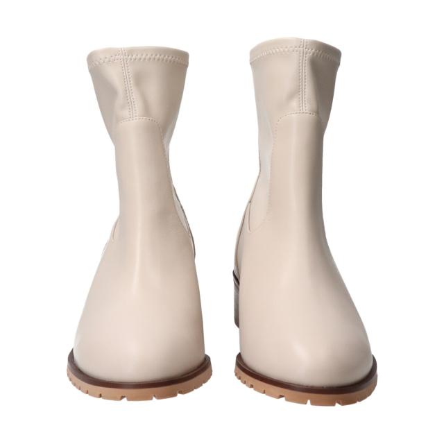 パラディクルール（PARADIS COULEUR）/PARADIS COULEUR◆3．5cmヒール◆バックジップストレッチショートブーツの通販は