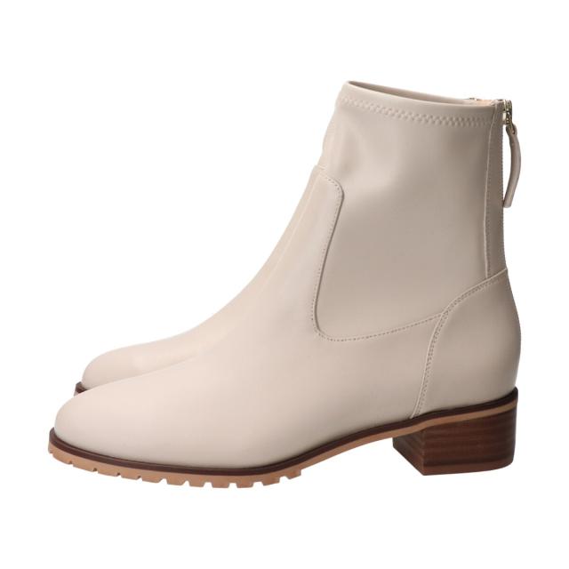 パラディクルール（PARADIS COULEUR）/PARADIS COULEUR◆3．5cmヒール◆バックジップストレッチショートブーツの通販は