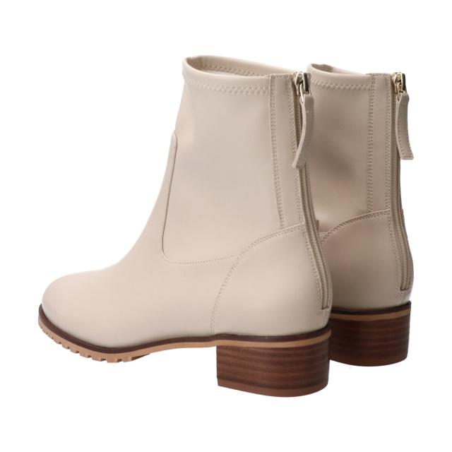 パラディクルール（PARADIS COULEUR）/PARADIS COULEUR◆3．5cmヒール◆バックジップストレッチショートブーツの通販は