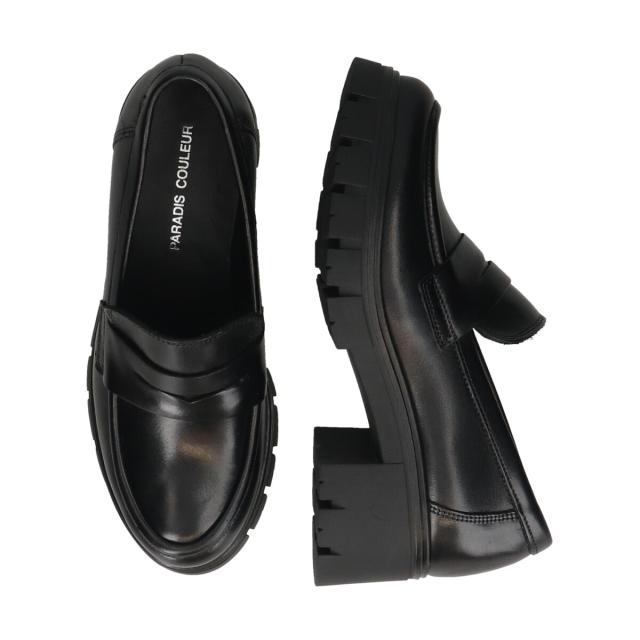 パラディクルール（PARADIS COULEUR）/25秋冬新作◆PARADIS COULEUR◆5．5cmヒール◆トラックソールローファー パラディクルール（PARADIS COULEUR）/25秋冬新作◇PARADIS COULEUR◇5