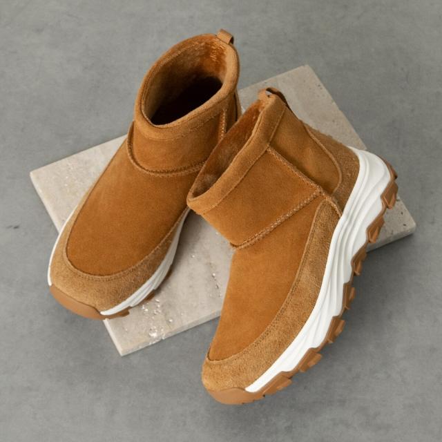 ウィンクルム（VINCULUM）/25秋冬新作◆VINCULUM◆4．5cmヒール◆スエードスニーカーブーツ