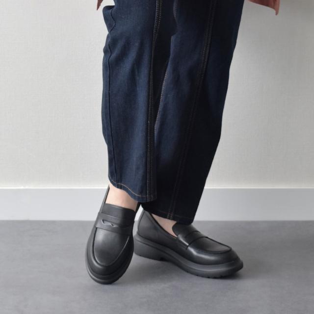 パラディクルール（PARADIS COULEUR）/PARADIS COULEUR◆4．5cmヒール◆ラウンドトウモールドソールローファー