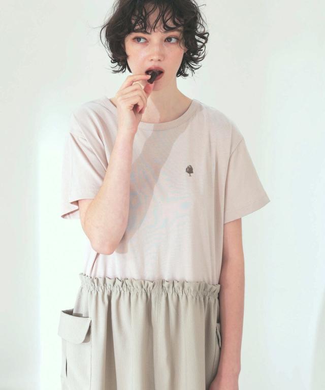 ナルエー（narue）/ルームウェア　 シルケット天竺ドッキングルームワンピース