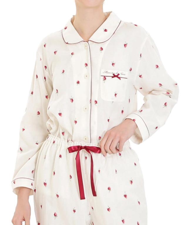 ナルエー（narue）/ルームウェア　 コットンWガーゼいちご