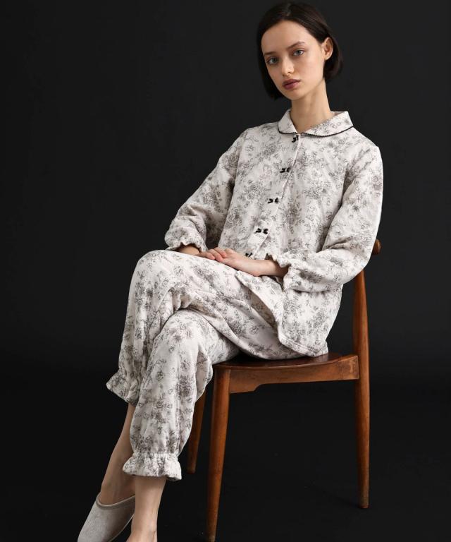 ナルエー（narue）/ ルームウェア　 裏綿接結トワルドラパン   パジャマ