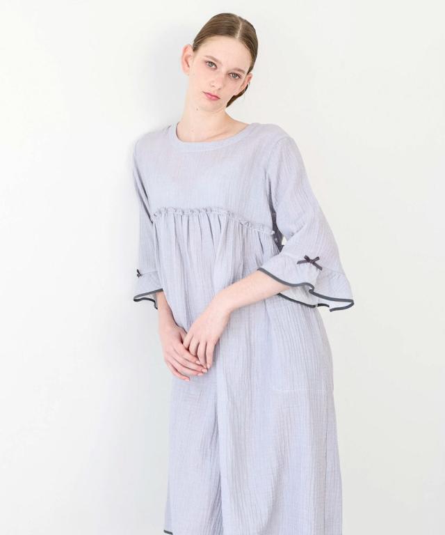 ナルエー（narue）/ルームウェア　 シュークリームガーゼR ベーシックルーム  ワンピース