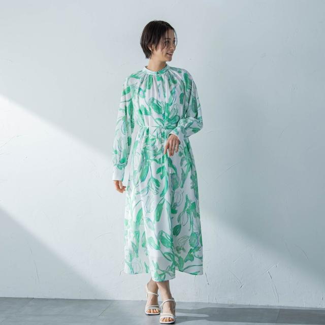 ロートレアモン（LAUTREAMONT）/ボタニカルプリントワンピース