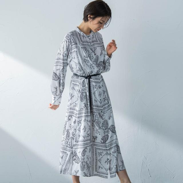 ロートレアモン（LAUTREAMONT）/ペイズリープリントワンピース