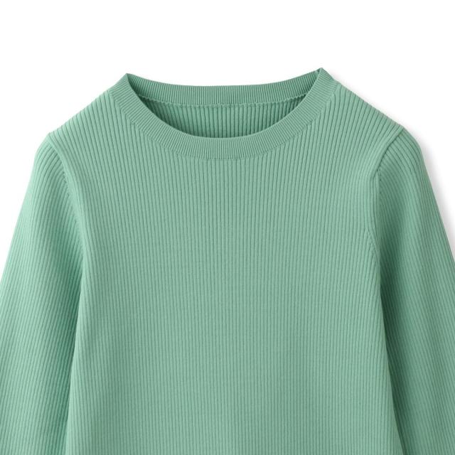 ロートレアモン（LAUTREAMONT）/【洗えるニット】袖シアーリブニット