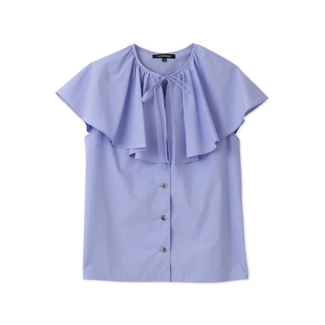 ロートレアモン（LAUTREAMONT）/【WEB＆一部店舗限定】ケープカラーノースリーブブラウス≪洗濯機で洗える≫