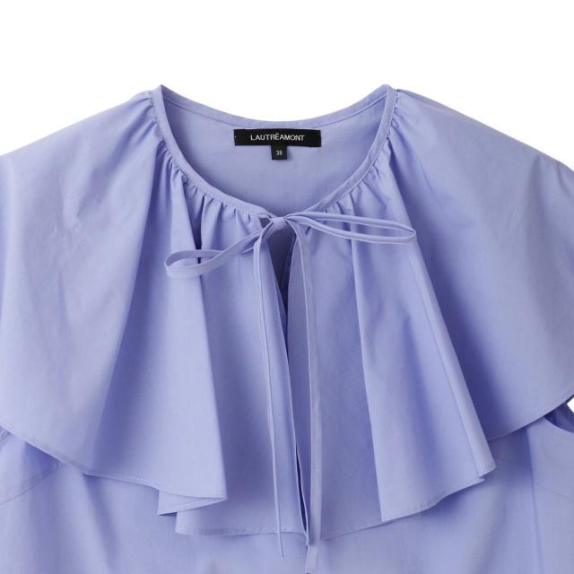 ロートレアモン（LAUTREAMONT）/【WEB＆一部店舗限定】ケープカラーノースリーブブラウス≪洗濯機で洗える≫