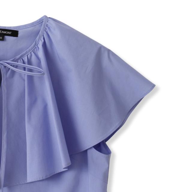 ロートレアモン（LAUTREAMONT）/【WEB＆一部店舗限定】ケープカラーノースリーブブラウス≪洗濯機で洗える≫