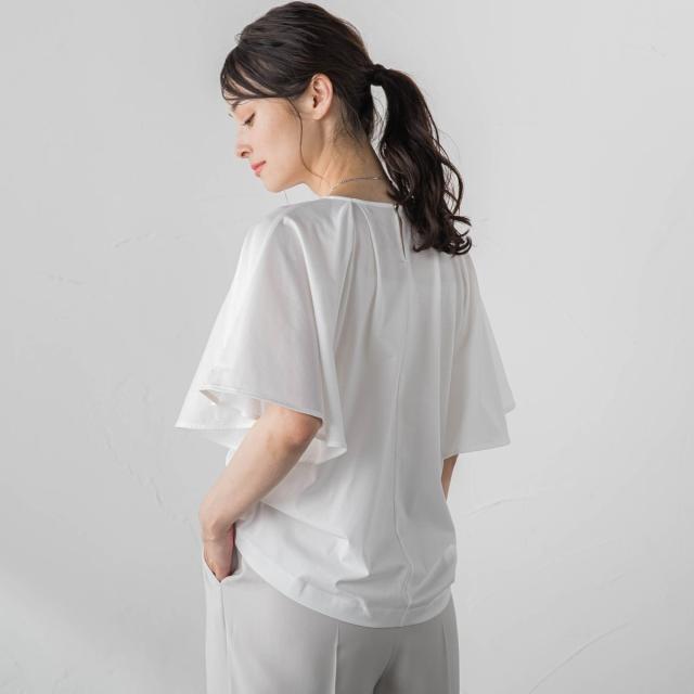 ロートレアモン（LAUTREAMONT）/ケープ風コットンカットソー≪洗濯機で洗える≫