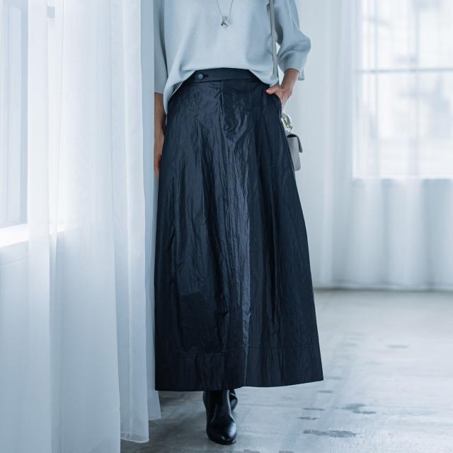 ロートレアモン（LAUTREAMONT）/【カタログ掲載】フレアタフタスカート≪洗濯機で洗える≫