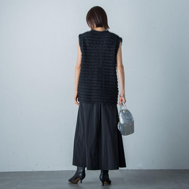 ロートレアモン（LAUTREAMONT）/フェザーミックスニットジレ≪手洗い可能≫_5
