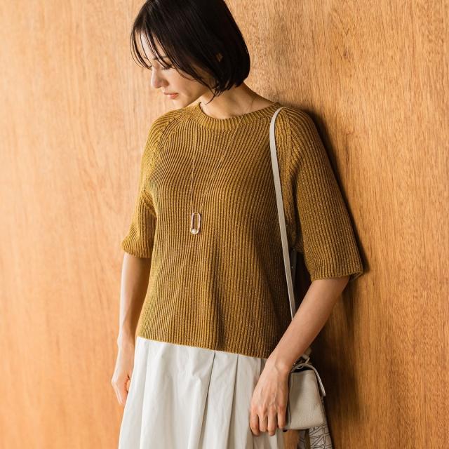 ロートレアモン（LAUTREAMONT）/CANBELラメMIXニットプルオーバー≪手洗い可能≫