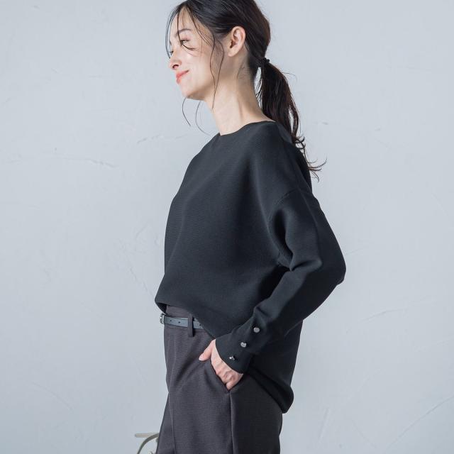 ロートレアモン（LAUTREAMONT）/【WEB限定】袖ボタンガーターニット≪手洗い可能≫