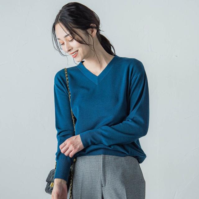 ロートレアモン（LAUTREAMONT）/BrisbaneVネックニットプルオーバー≪手洗い可能≫_10