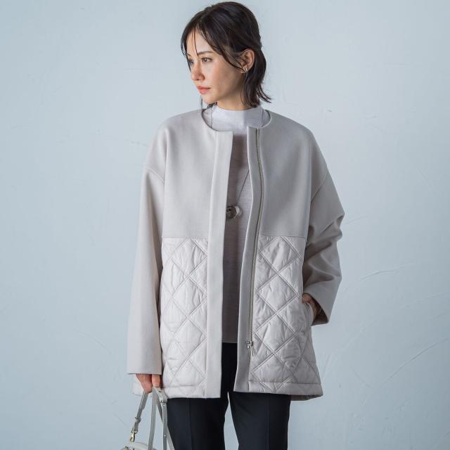 ロートレアモン（LAUTREAMONT）/ドッキングキルティングコート≪洗濯機