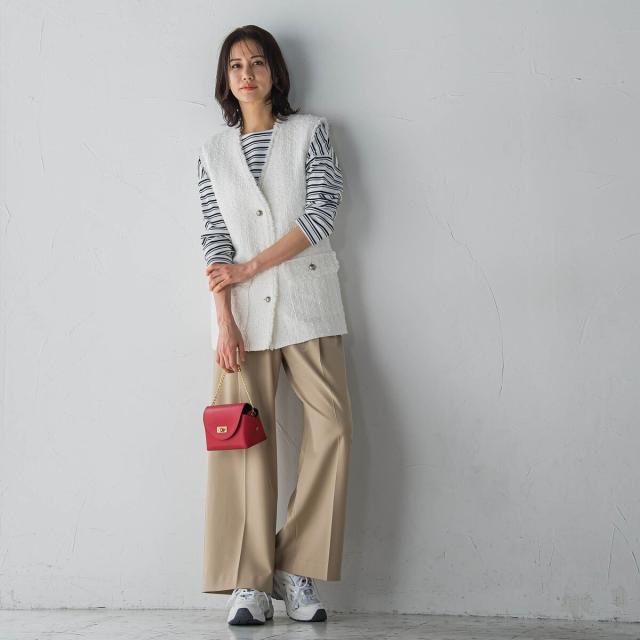 ロートレアモン（LAUTREAMONT）/2WAYツイル配色ボタンパンツ≪洗濯機で