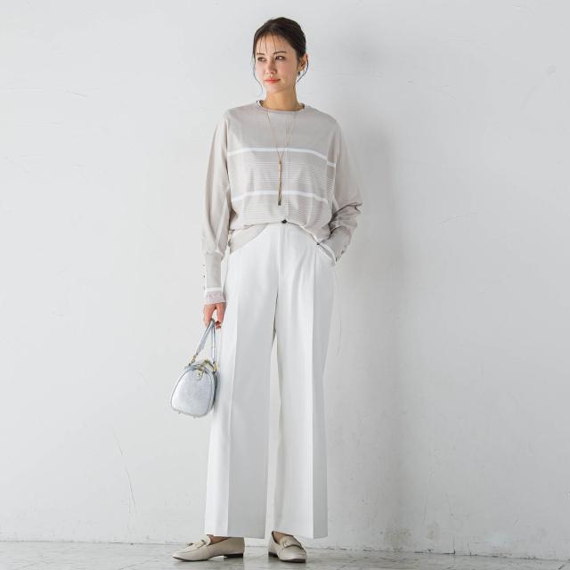 ロートレアモン（LAUTREAMONT）/2WAYツイル配色ボタンパンツ≪洗濯機で