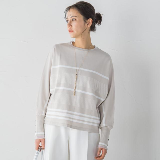 ロートレアモン（LAUTREAMONT）/袖ボタンドルマンニット≪手洗い可能≫