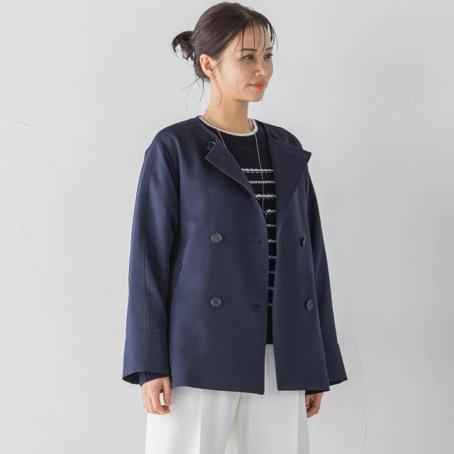 ロートレアモン（LAUTREAMONT）/防シワノーカラージャケット