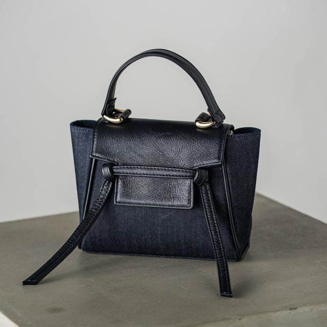 ロートレアモン（LAUTREAMONT）/デニムコンビミニバッグ