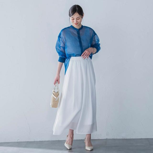 ロートレアモン（LAUTREAMONT）/シアーデニムエアリーブラウス≪洗濯機で洗える≫_13