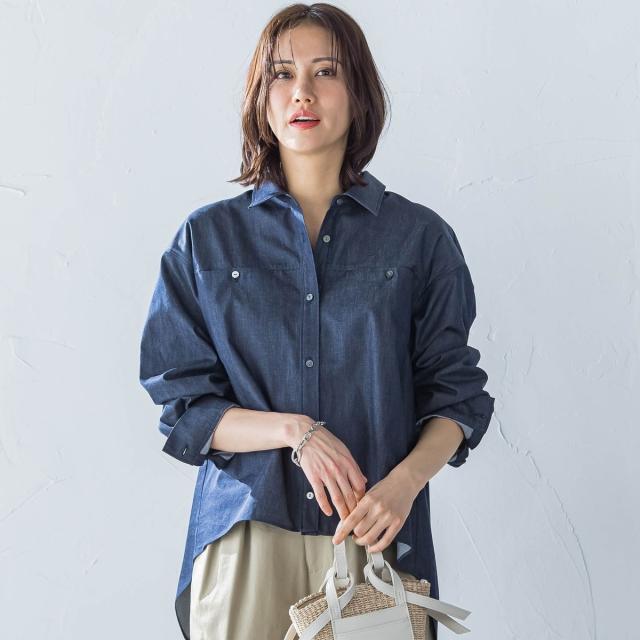 ロートレアモン（LAUTREAMONT）/【一部店舗限定販売】ライトデニムシャツ≪洗濯機で洗える≫
