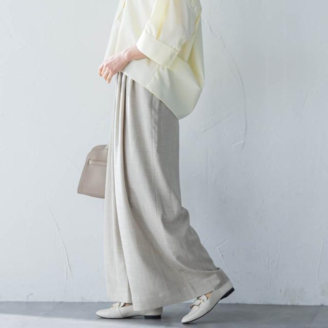 ロートレアモン（LAUTREAMONT）/タックワイドパンツ≪セットアップ対応