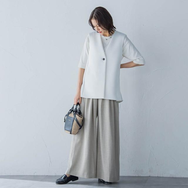 ロートレアモン（LAUTREAMONT）/タックワイドパンツ≪セットアップ対応