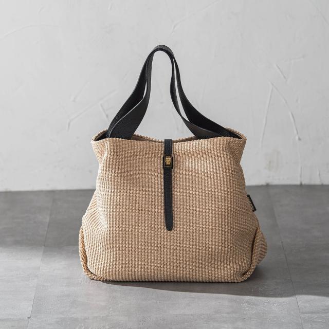 ロートレアモン（LAUTREAMONT）/【VIOLAd’ORO】ラフィア調2WAYトートバッグ  SANDRO / V−8908