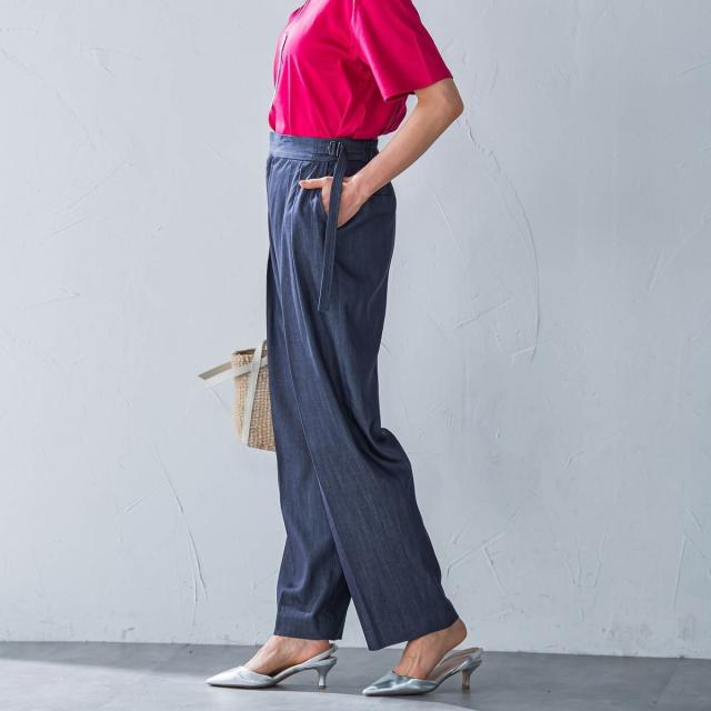 ロートレアモン（LAUTREAMONT）/カーヴィシルエットパンツ≪洗濯機で