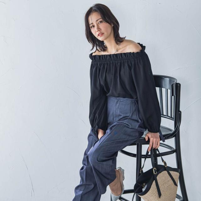 ロートレアモン（LAUTREAMONT）/２WAYオフショルダーブラウス≪洗濯機で洗える≫