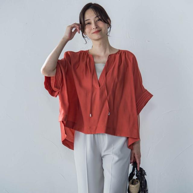 ロートレアモン（LAUTREAMONT）/【一部店舗限定販売】タック袖エアリーブラウス≪手洗い可能≫