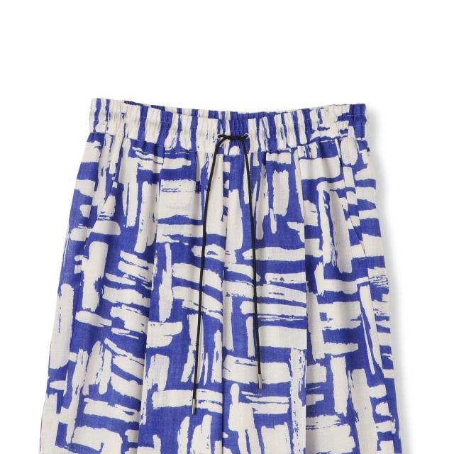 ロートレアモン（LAUTREAMONT）/麻調ボイルプリントパンツ≪洗濯機で