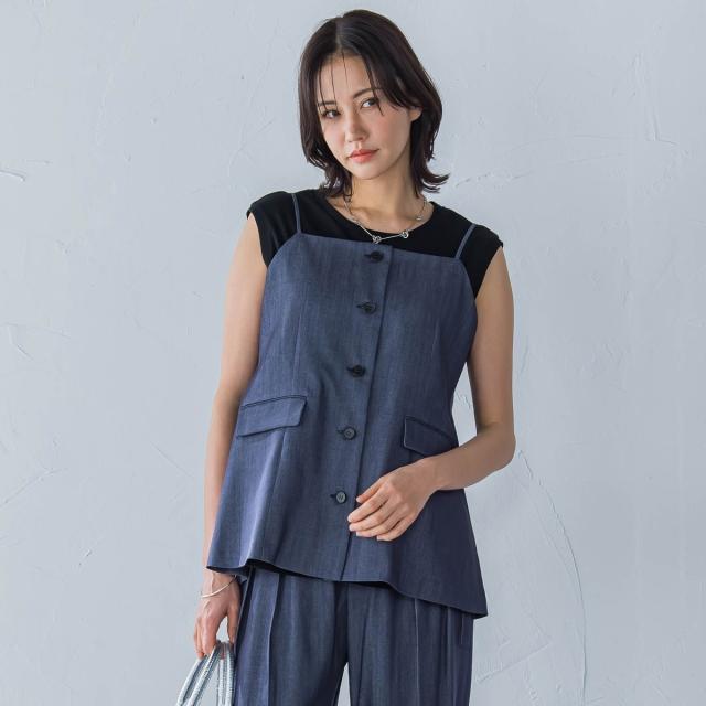 ロートレアモン（LAUTREAMONT）/デニムライクキャミソール≪洗濯機で洗える≫