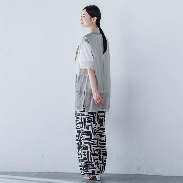 ロートレアモン（LAUTREAMONT）/【WEB限定】フィブリルタフタロングジレ ≪手洗い可能≫_6