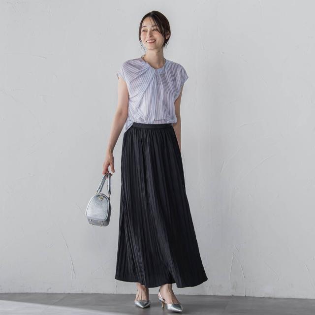 ロートレアモン（LAUTREAMONT）/リンクルリッドエアリースカート≪洗濯機で洗える≫