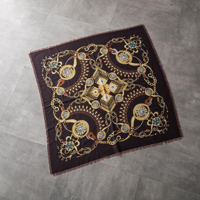 ロートレアモン（LAUTREAMONT）/リバーシブルフリンジストール≪洗濯機で洗える≫