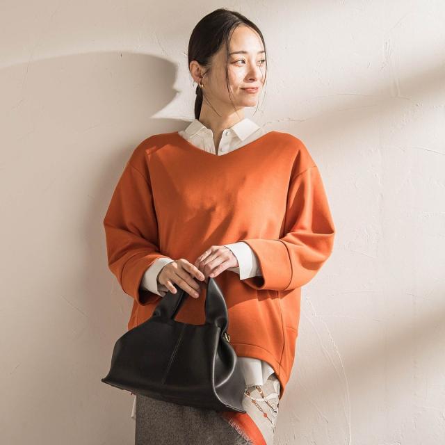 ロートレアモン（LAUTREAMONT）/【WEB限定】《暖色美》裏起毛Vネックトップス≪手洗い≫_5
