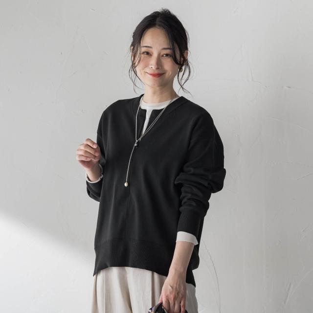 ロートレアモン（LAUTREAMONT）/【WEB限定】お肌にやさしいファスナーニット≪手洗い≫_1