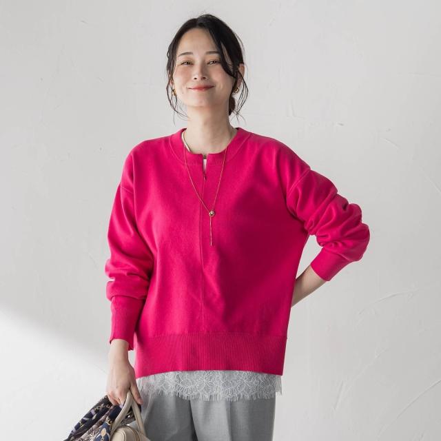ロートレアモン（LAUTREAMONT）/【WEB限定】お肌にやさしいファスナーニット≪手洗い≫_2