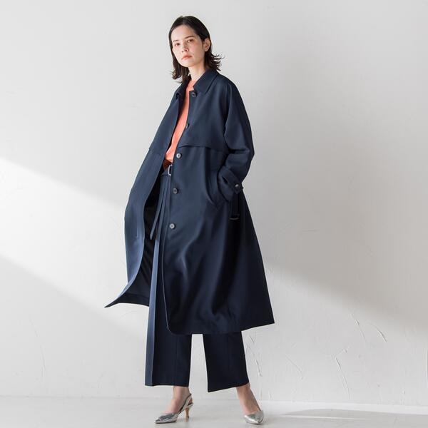 ラエフ（la．f．．．）/レジェールオックストレンチコート《洗濯機で洗える》