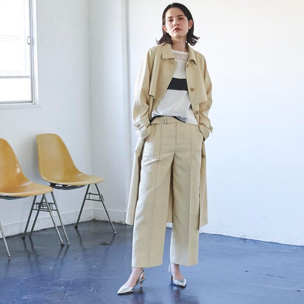 ラエフ（la．f．．．）/レジェールオックストレンチコート《洗濯機で洗える》