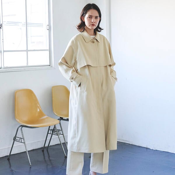 ラエフ（la．f．．．）/レジェールオックストレンチコート《洗濯機で洗える》