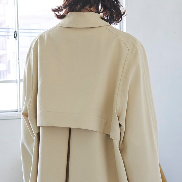 ラエフ（la．f．．．）/レジェールオックストレンチコート《洗濯機で洗える》