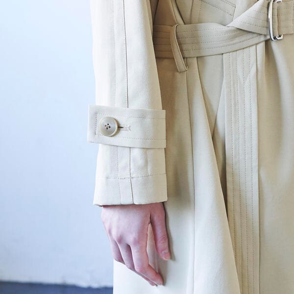 ラエフ（la．f．．．）/レジェールオックストレンチコート《洗濯機で洗える》