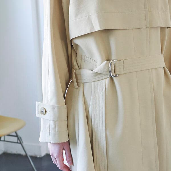 ラエフ（la．f．．．）/レジェールオックストレンチコート《洗濯機で洗える》